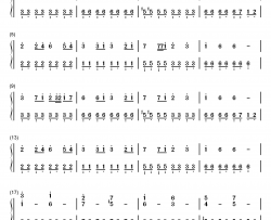 Korobeiniki钢琴简谱-数字双手-Nikolay Nekrasov