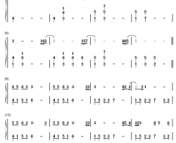 逃钢琴简谱-数字双手-孙盛希