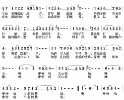 天山牧场简谱-宋治玺词 林文彬曲