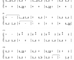 逛灯钢琴简谱-数字双手-黎英海