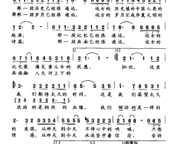 诉说印象·许昌第一乐章《厚重之土》简谱