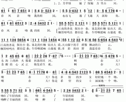 春风亲吻我的祖国简谱(歌词)-殷秀梅演唱-秋叶起舞记谱上传