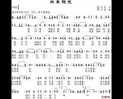 共享阳光简谱-倪永东词 邹兴淮曲