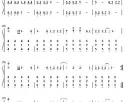 东风破钢琴简谱 - 数字双手-周杰伦