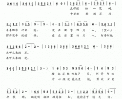 爱在苗寨四月八简谱