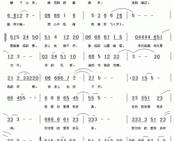 傻傻地等待简谱-