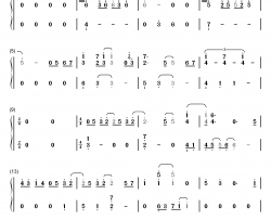 忘记时间钢琴简谱-数字双手-胡歌