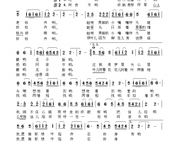 阿舍尔简谱-马跃成演唱-雷忠/马跃成词曲