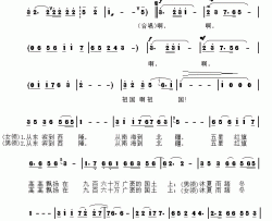 祖国礼赞简谱-牛杨焕词/刘芝林曲山西省歌舞剧院合唱队-