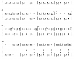 雅俗共赏钢琴简谱-数字双手-许嵩