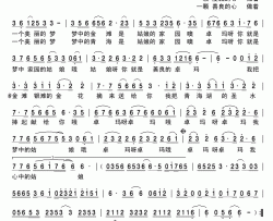 卓玛我心中的姑娘简谱-董万基演唱-古弓制作曲谱