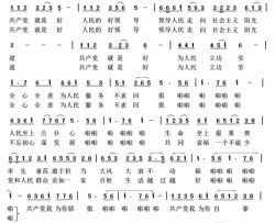 共产党就是好-钱万千简谱-钱万千演唱-梁敬岩、张强、朱乐成/王连才词曲