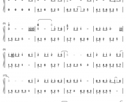 栖枝钢琴简谱-数字双手-双笙