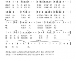 湛蓝的海洋简谱