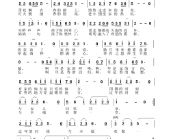 年是家的方向简谱-桑康演唱-关世辉/陈元绍词曲