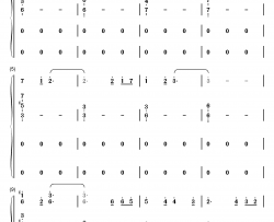 隐没的天使钢琴简谱-数字双手-石进