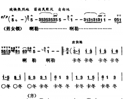 千里苗乡庆丰收简谱-张全武词/庆辉、丁甲、晓泉勤智、绍珊曲