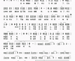 不想想你简谱(歌词)-许强演唱-桃李醉春风记谱