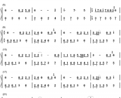 等爱的玫瑰钢琴简谱-数字双手-凤凰传奇