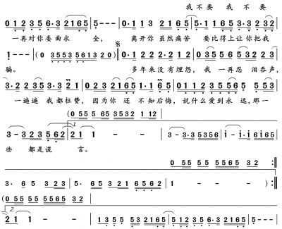 美丽的谎言简谱(歌词)-林翠萍演唱-岭南印象曲谱