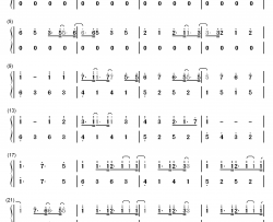 吉原哀歌钢琴简谱-数字双手-亚沙