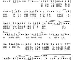 中国畅想曲简谱-梁和平词 张良杰曲