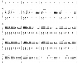 透明钢琴简谱-数字双手-邓紫棋