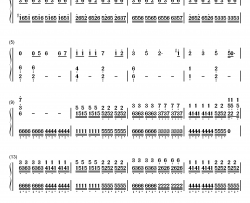 恋は戦争钢琴简谱-数字双手-初音未来