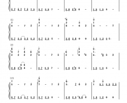 回梦游仙钢琴简谱-数字双手-心然