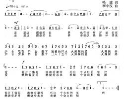 奉献个金山银海简谱-电视片《燃烧吧，春天》主题歌