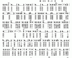 俺村外有片生态林简谱-孙广志词曲