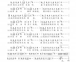 红尘永相守简谱歌词-月下思故人,王爱华演唱