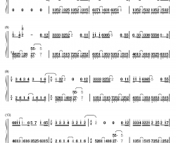 残酷游戏钢琴简谱-数字双手-卫兰