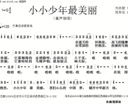 小小少年最美丽简谱
