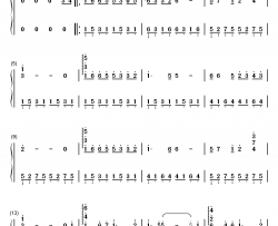 鼓浪屿之波钢琴简谱-数字双手-李光曦