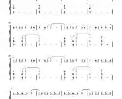 春之歌钢琴简谱-数字双手-汤普森