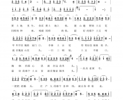 土豆情简谱-杨霞演唱-杨栓明/石占明词曲