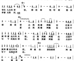 达族英雄阿提拉简谱