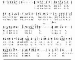 更上一层楼简谱(歌词)-祖海演唱-秋叶起舞记谱