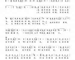 舍不得你走简谱-刘和刚演唱-沈公宝制谱曲谱