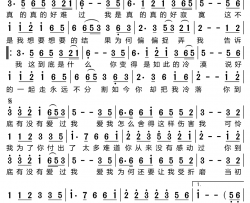 怎么舍得这样的伤害我简谱-郭力演唱-郭力/郭力词曲
