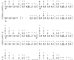 The Piano改编版钢琴简谱-数字双手-猎豹移动公司