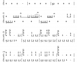 唐门唐家堡钢琴简谱-数字双手-西山居