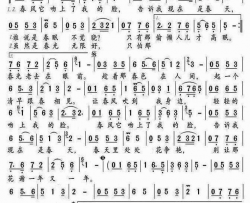 春风吻上我的脸简谱-韩宝仪演唱-陈蝶衣/姚敏词曲
