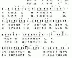 仰望党旗就想起了你简谱-刘志毅词 祝修明曲