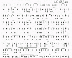 若只如初见简谱(歌词)-刘子菲演唱-桃李醉春风记谱