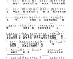 香格里拉简谱-泽旺多吉演唱