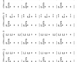 Go Go钢琴简谱-数字双手-防弹少年团