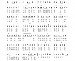 生而奋进尔滨新区之歌简谱