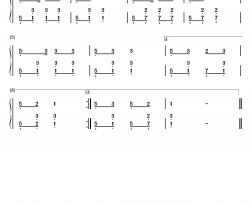 何家公鸡何家猜钢琴简谱-数字双手-小蓓蕾组合